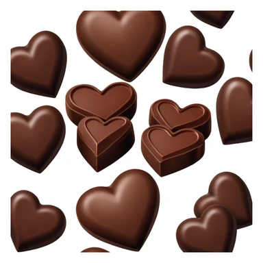 one heart shaped chocolate truffle sticker