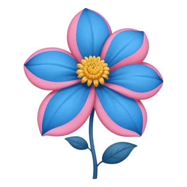 Apena faça uma Flor de uma cor azul q nem uma rosa mucha sticker