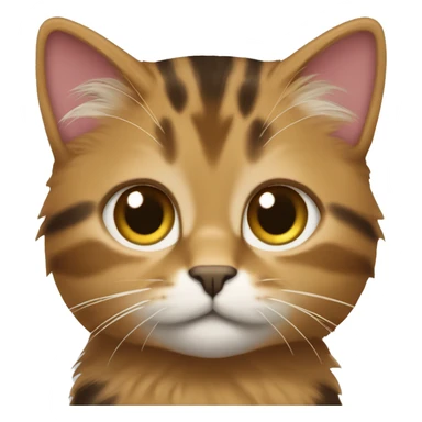 Torbie cat with medium hair  sticker
