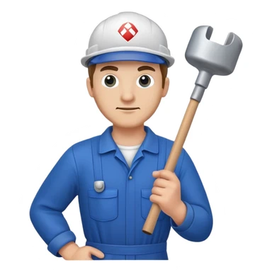 Plumber with plunge sticker