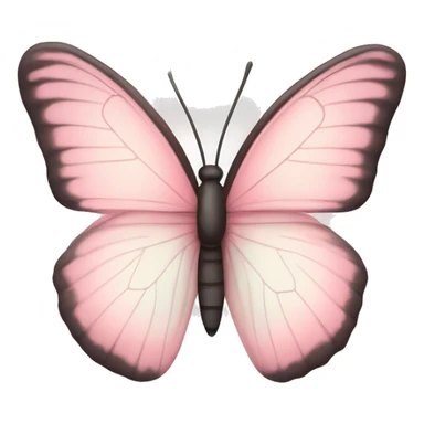 Soft Light pink butterfly sticker