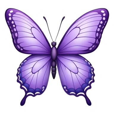  "A graceful butterfly with violet wings blending lavender, lilac, and royal purple, intricate and dreamy details." sticker