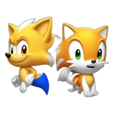 Sonic and Tails sticker