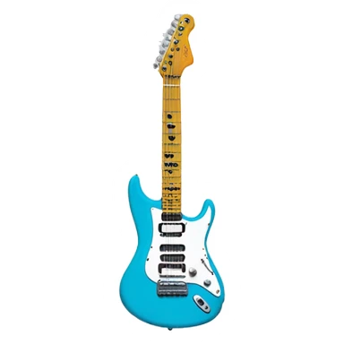 Shark electric guitar  sticker