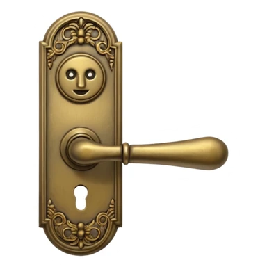 vintage door handle sticker
