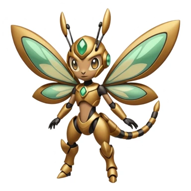 Meloetta-"Metabee"-Pokémon-Fakémon-fusion-hybrid-creature sticker