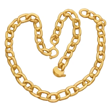 gold chain necklace sticker