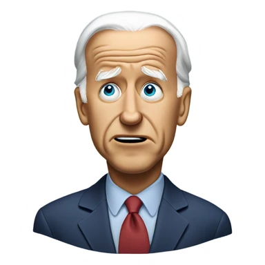 Joe Biden looking lost sticker
