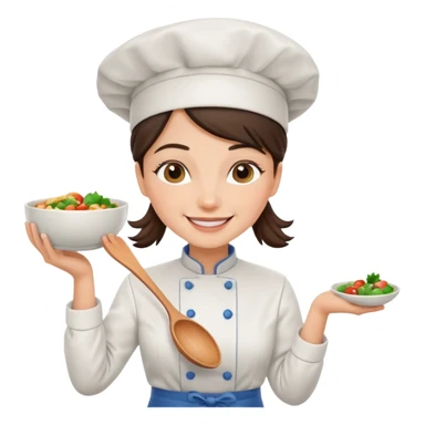   womanChef Holding Bowl sticker