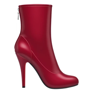 burgundy red latex high heel boots sticker