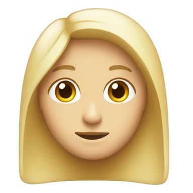 Quimica con guardapolvo blanco, con pelo recogido de color rubio sticker