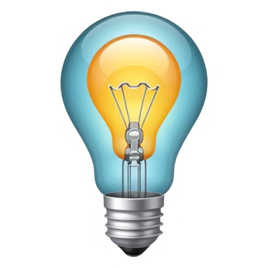 light bulb turned on NO FACE sticker