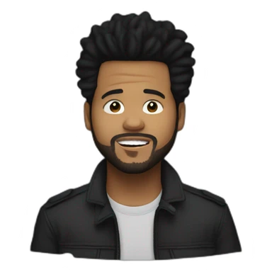 The Weeknd singing  sticker