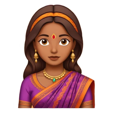 indian saree sticker