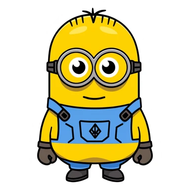 kanye west as a minion  sticker