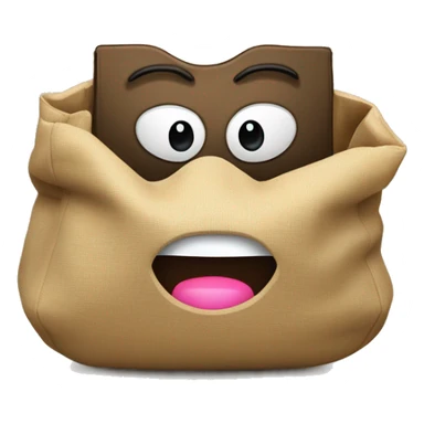 Emoji de un ladrón sujetando una bolsa de dinero   sticker