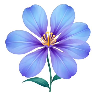 Flor del pensamiento celeste sticker