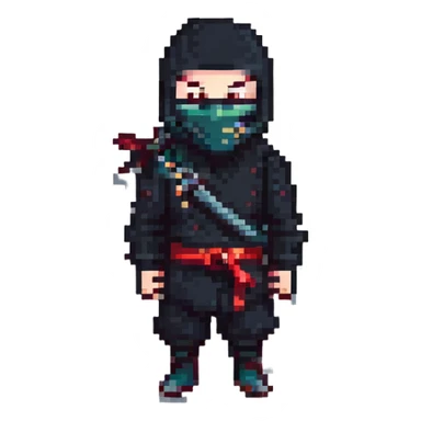 masked ninja sticker