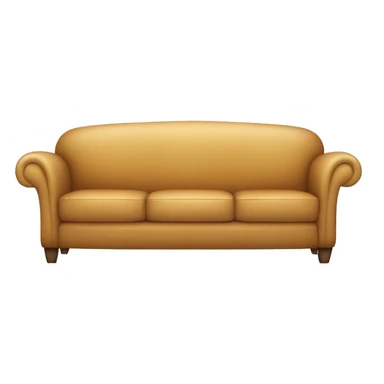A sofa cleaned with a machine sticker