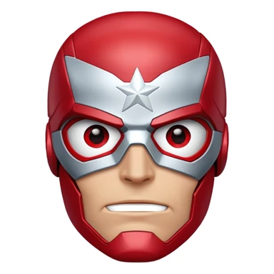 Vision marvel, red face from captain america: civil war sticker