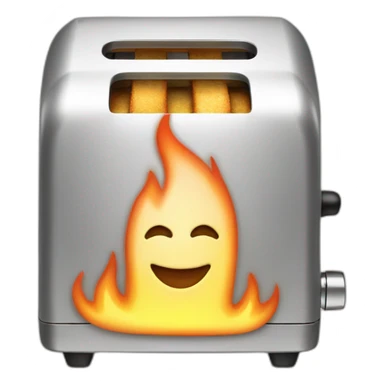 money toaster on fire sticker