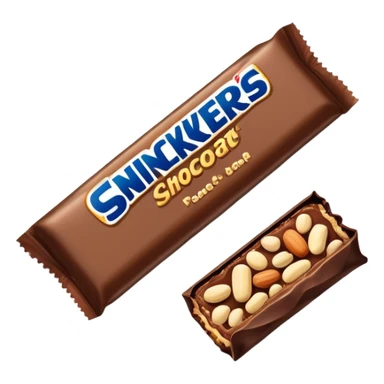 Snickers chocolate bar sticker