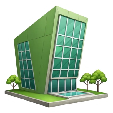 a green building sticker