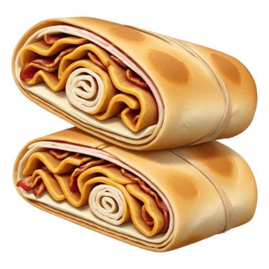 chicken and bacon wrap rolls sticker