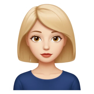 Alta pelo corto en capas enfrente delgada ojos almendrados con ovalados labios mediod sticker