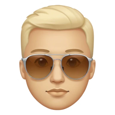 Aesthetic guy with sunglasses sticker