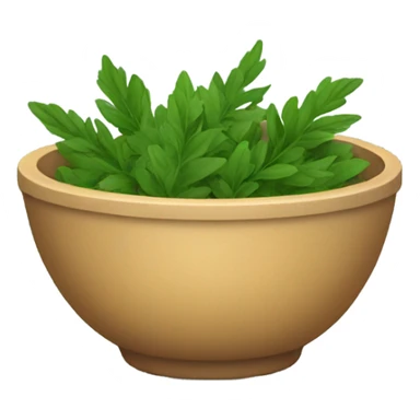 green herb bowl sticker