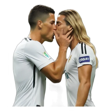 Ishowspeed kissing Ronaldo sticker