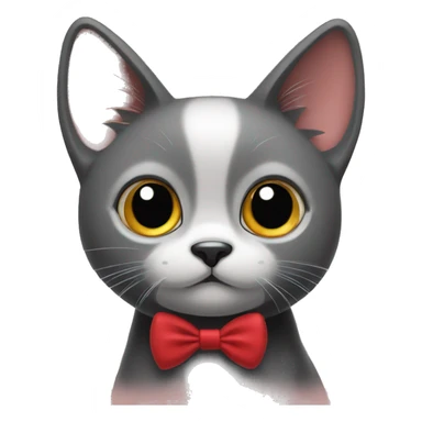 Jiji with red bow tie sticker