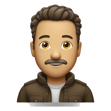 charismatic guy showing to be quiet sticker