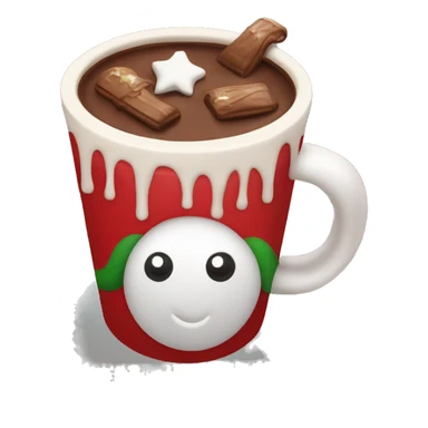 Christmas hot chocolate  sticker