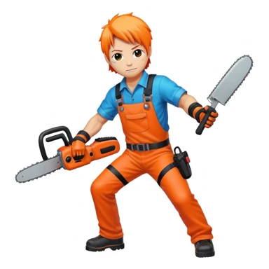 Chainsaw man anime sticker