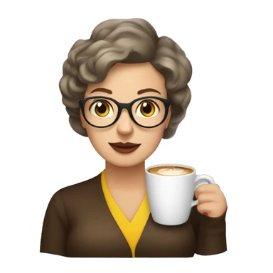 maria prymachenko drink coffee sticker