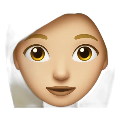 Blonde girl with beak sticker