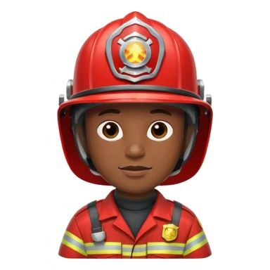 helmet fireman in unfiorm sticker