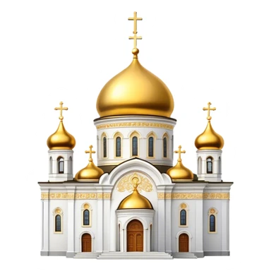 Orthodox church with golden dome sticker