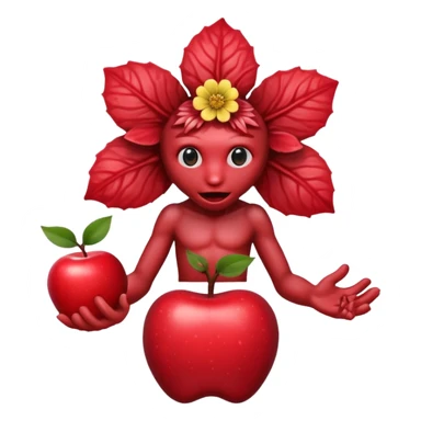 Stranger things demogorgon flower head apple ios emoji format sticker
