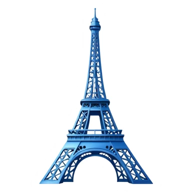 create a blue emoji of tour eiffel sticker