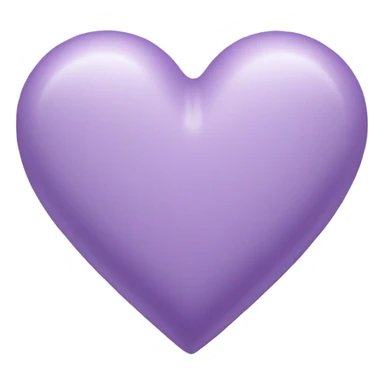 Lilac colored heart sticker