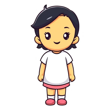 therian girl with animal traits sticker