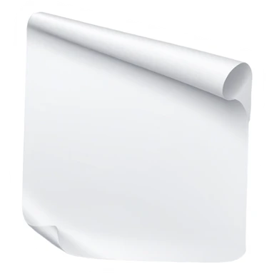sheet of white paper sticker