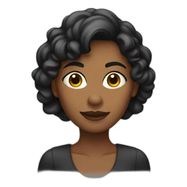 Mujer negra pelirroja sticker