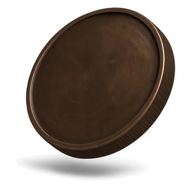 3D style bronze coin, shiny and detailed, floating with a slight shadow, no text sticker