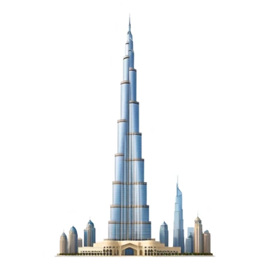 light beige bursh khalifa sticker