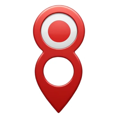 location pin with circle inside sticker