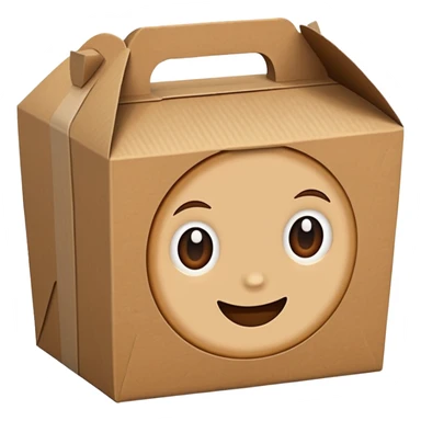 food take away box sticker